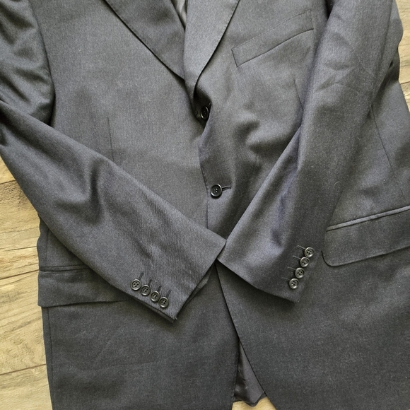 Classic Canali Mr Sid Made In Italy Grey Men's Blazer 💯 Pure Wool 46US  1614019 - Picture 6 of 16
